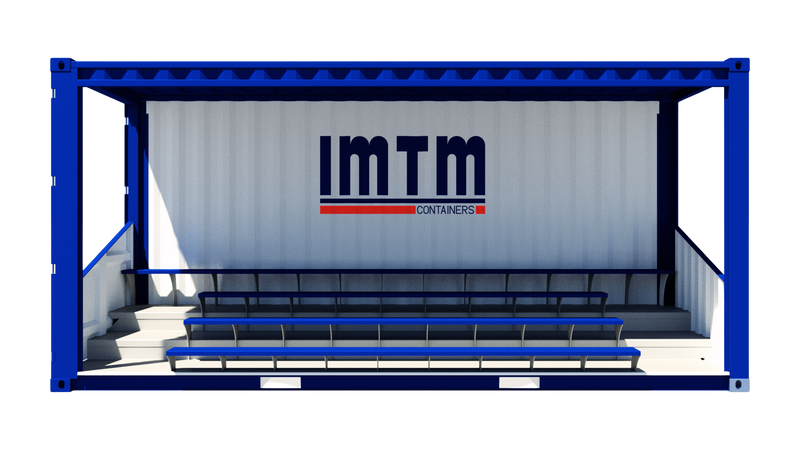 Maquette 3D d'une tribune 20 pieds 40 places